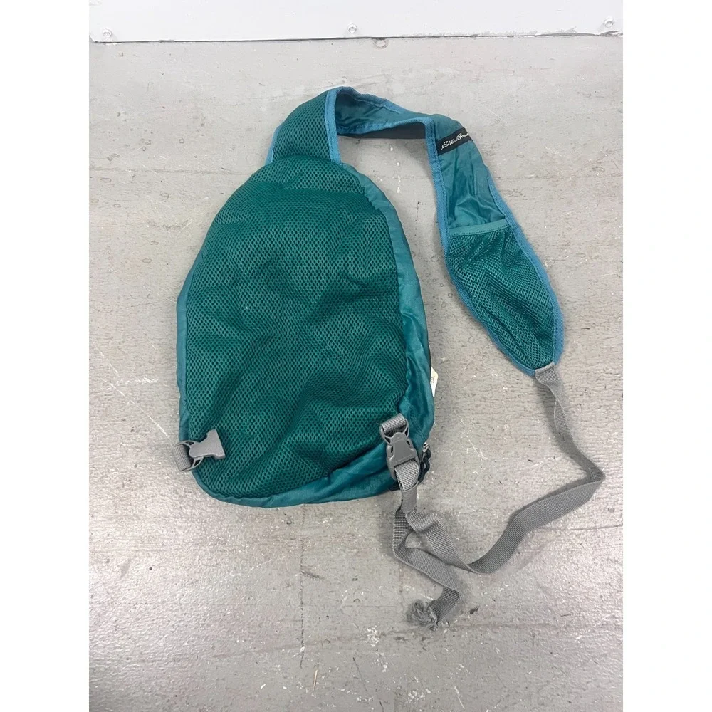 Eddie Bauer Stowaway 10L Sling Bag Green Adjustable Crossbody Strap Outdoor